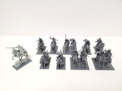 Medieval Mounted Sergeants + Alexander Nevsky Fireforge Games Miniatures