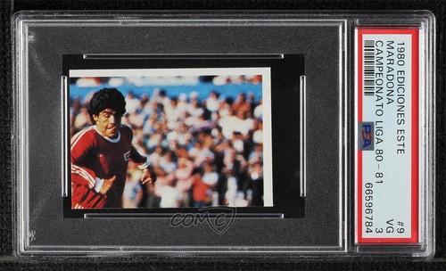 1980-81 Ediciones Este Campeonato Liga Diego Maradona #9 PSA 3 02ea