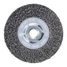 Mercer Industries 187010 - 4" x 1/2" x 5/8"-11 Crimped Wire Wheel, .014 Carbo...