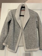 Free Country Girls Black/Grey Fleece Coat Size M 10-12 