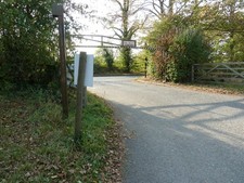 Photo A3 Height restriction barrier at entrance to Warnham Nature Reserv c2011