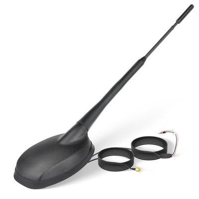 FM/AM + GPS Car Combo Antenna, Amplified FM AM Radio Antenna and GPS SMA Ante...