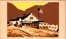 Topanga Canyon California Serigraph Art Postcard M A Sheehan Vintage