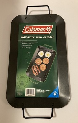 Coleman Griddle Non Stick Camping Steel 807-727T 10 1/4” X 16 1/2” 2003 VGC 