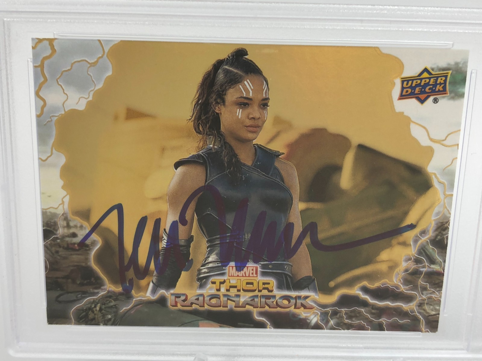TESSA THOMPSON AUTO card THOR RAGNAROK VALKYRIE Signed MARVEL PSA GEM MINT 10 view 7