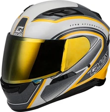 GMAX FF-98 Aftershock Helmet White/Metallic Silver 2X-Large F19841038-DOT