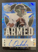 2022 LEAF METAL DRAFT CHRIS OLADOKUN ARMED & DANGEROUS AUTO #ed 12/20