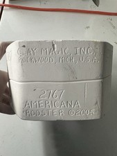 Clay Magic Inc 2767 Americana Rooster Chicken 2005 Ceramic Slip Mold