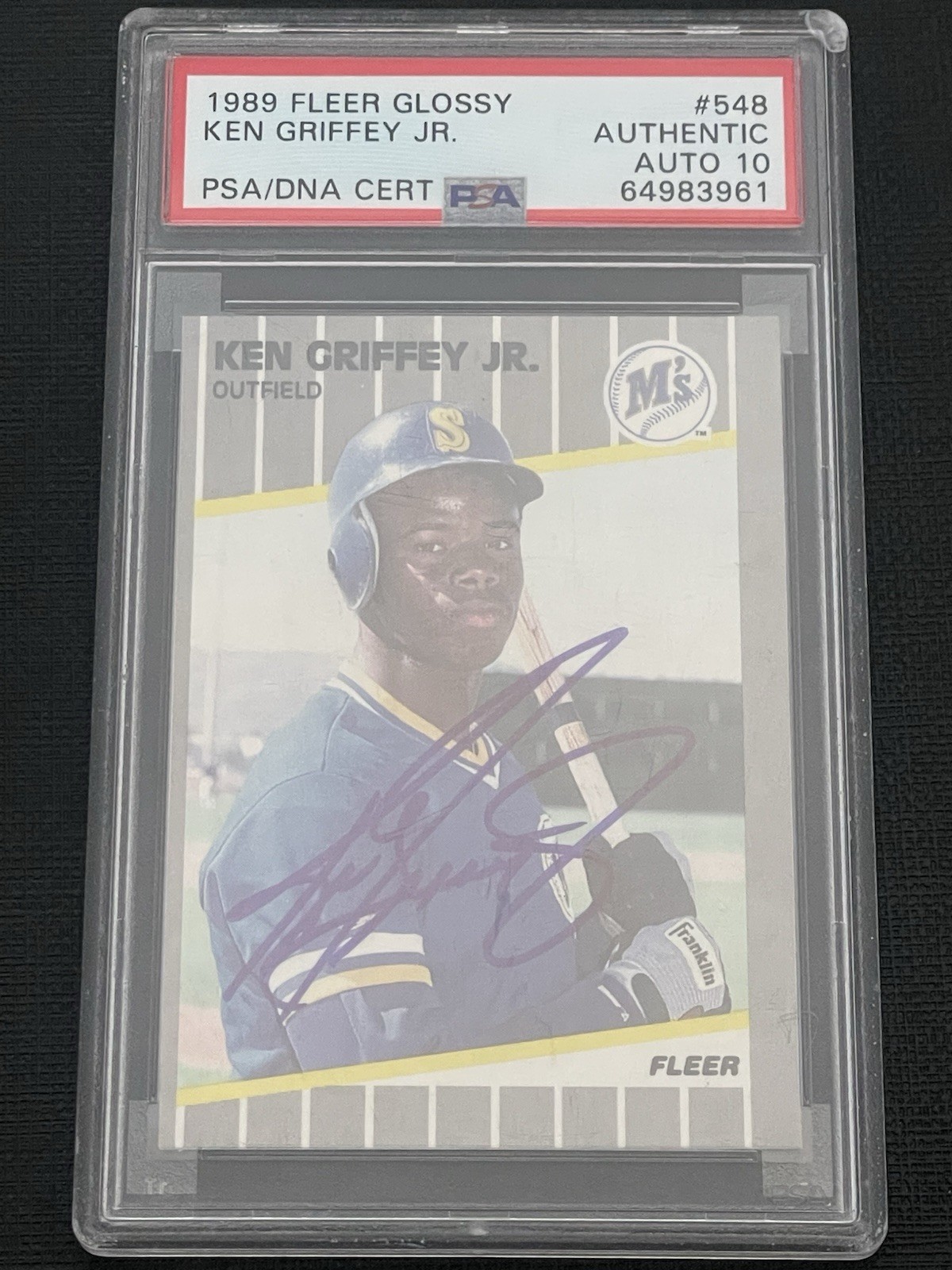 Ken Griffey Jr. 1989 Fleer AUTO ITP PSA/DNA Cert  89 ROOKIE INSCRIBED VERY RARE