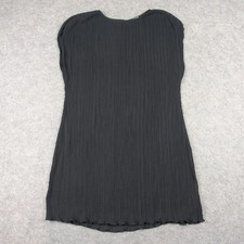 Madewell Dress Womens 14 Pleated Midi Sleeveless Textured Shift Lightweight VTG