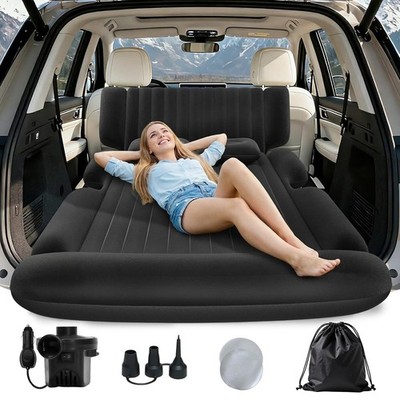 SUV Air Mattress Car Bed Inflatable w/ Electric Pump Camping Portable Thickened