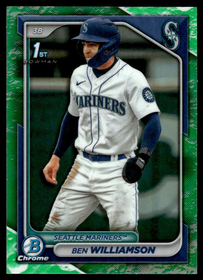 2024 BOWMAN CHROME PROSPECTS LUNAR GLOW BEN WILLIAMSON SEATTLE MARINERS #BCP-67