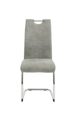 Schwingstuhl Flora II S, 2er Set, mit Microfaser-Bezug, Farbe grau