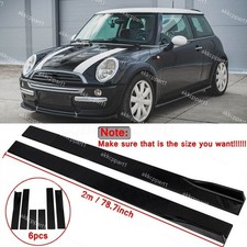 Glossy Side Skirts Lips Splitter Body Kit For Mini Cooper S R53 R55 R56 F56 UK