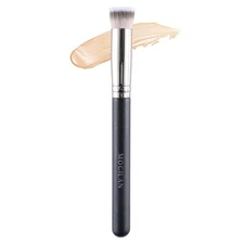 Liquid Foundation Brush for Under-Eye, Mini Flat Concealer Black 