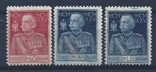 1925-26 Italie - Royaume, n° 189-191 Jubilé du Roi MNH** BON CENTRAGE