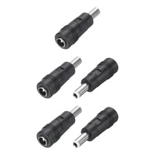 5Pcs DC Power Connector Adapter, 5.5x2.1mm Female Jack to 5.5x2.5mm Male