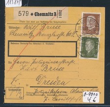 115874) Parcel Card 1931 from Chemnitz 3, MiF