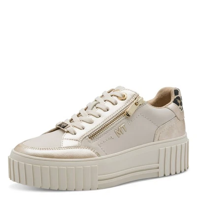 Marco Tozzi Damen Sneaker Sneakers Slipper Halbschuhe Schuhe beige Leo 23760