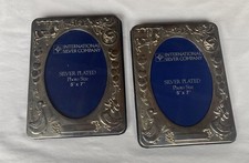 2 New VTG Silver Plated Baby's Photo Albums -Embossed Nursery Animals By IS CO.