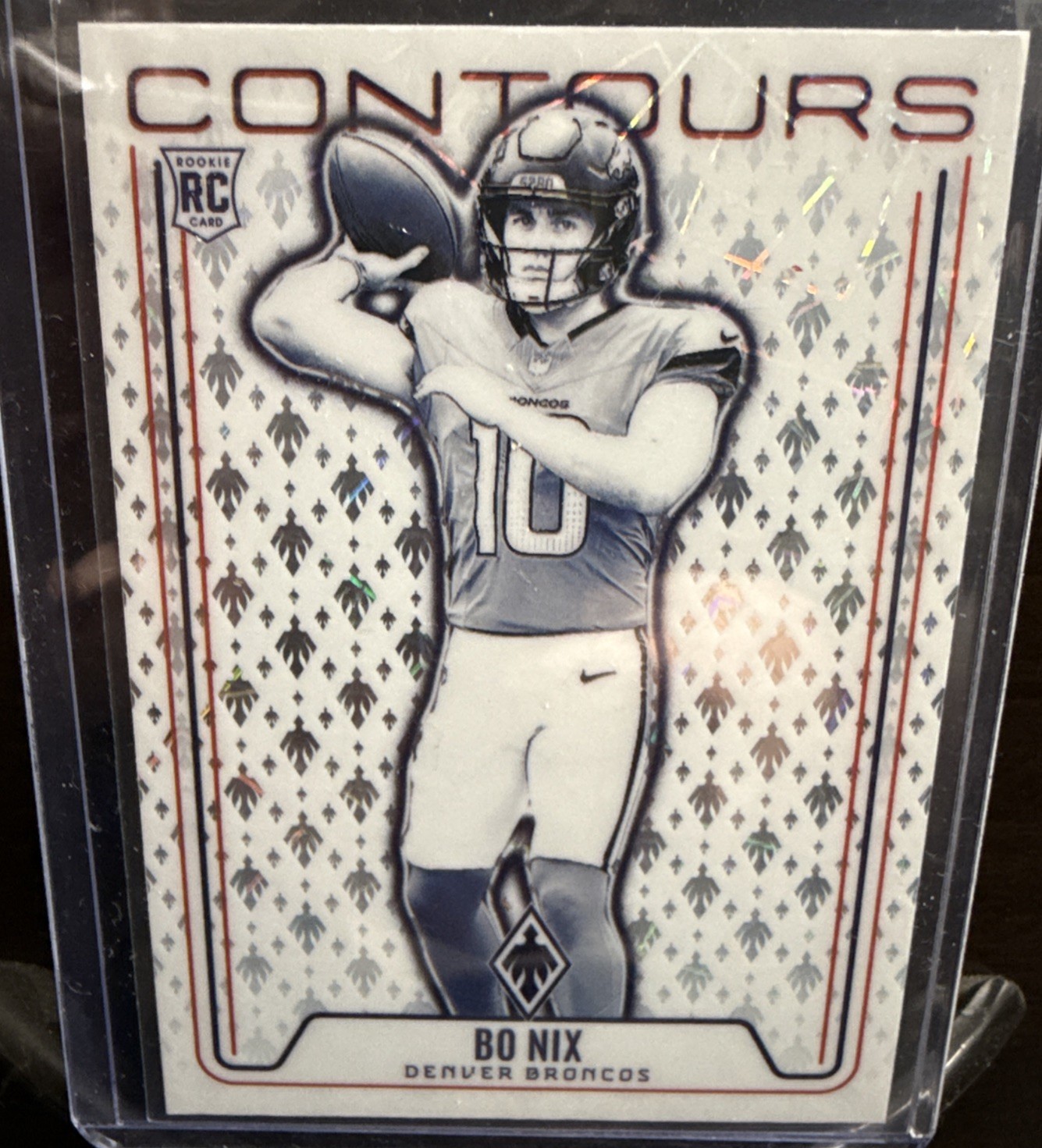 2024 Panini Phoenix - Bo Nix Contours Lazer #CON-BNX (RC)