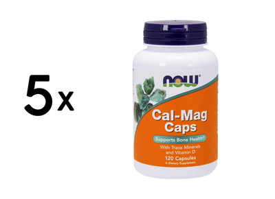 5 x Now Foods Cal-Mag Caps (120) (166,58 EUR/kg)