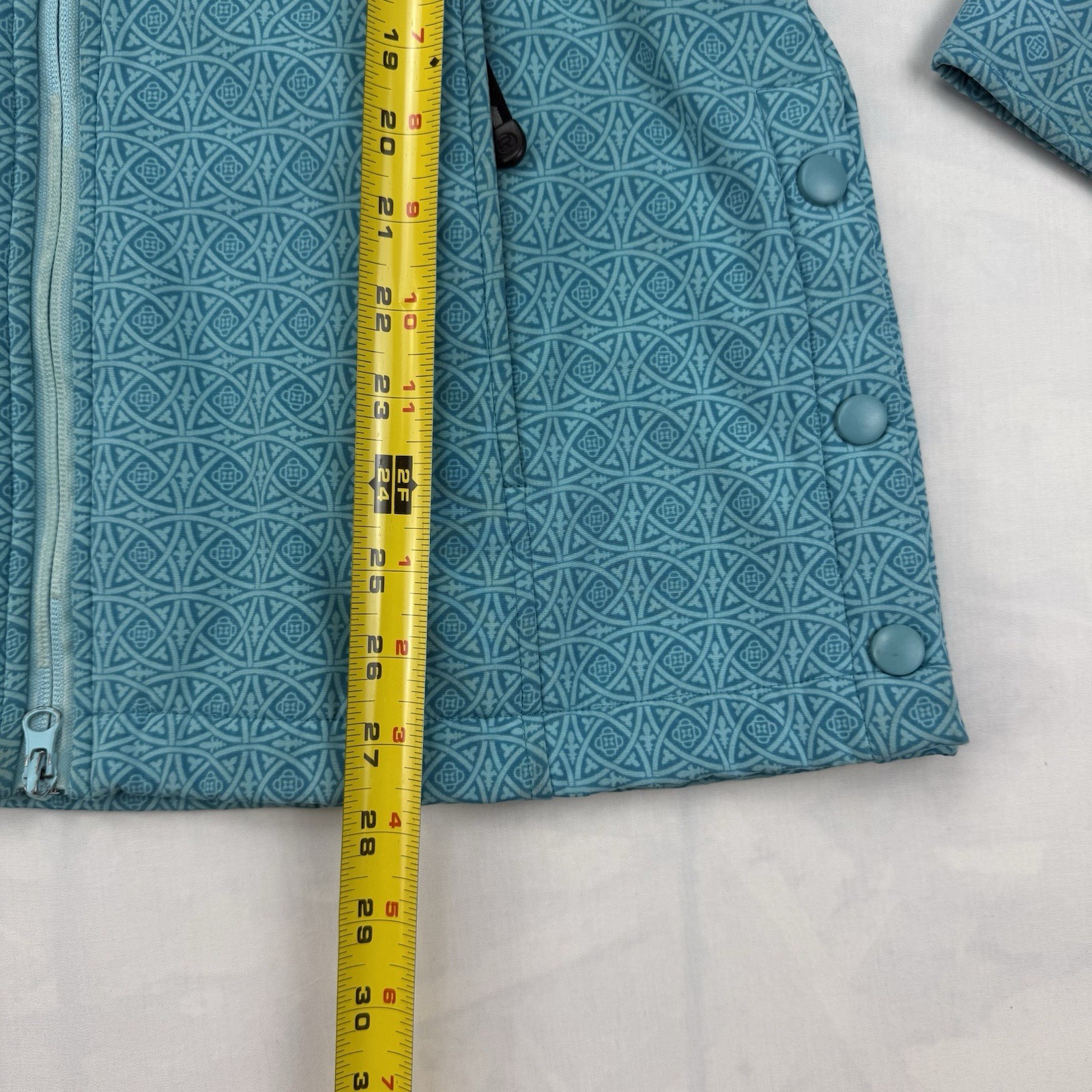 Roper Women’s Teal Softshell Jacket Medium Geomet… - image 9