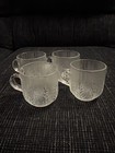 Set Of 4 Vintage Frosted Mugs — photo 1