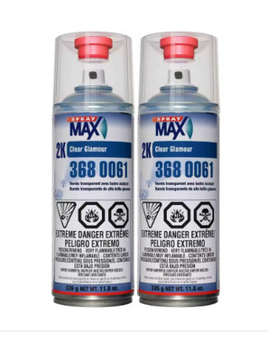Spray max USC 2k High Gloss Clearcoat Aerosol (2 PACK)