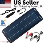 30W Solar Panel 12V Trickle Charger Battery Charger Kit Maintainer Boat Car RV