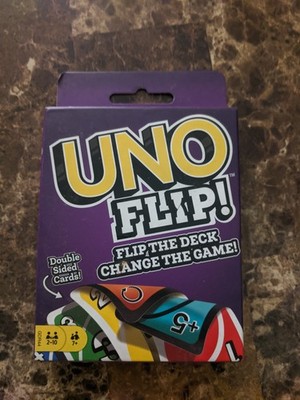 Mattel UNO Flip! Card Game Double Sided Deck Strategy Party Game
