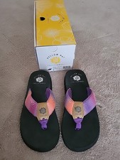Yellow Box NADELI Snakeskin Embossed Flip Flop With EVA Sole