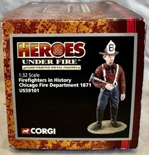 Corgi Heroes Under Fire Chicago Fire Dept 1871 Firefighter 1:32 USS9101