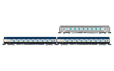 HN4474 Arnold SNCF, 3-unit pack ''Train Expo'', set 1, 2 x T2 sleeping coach + bar