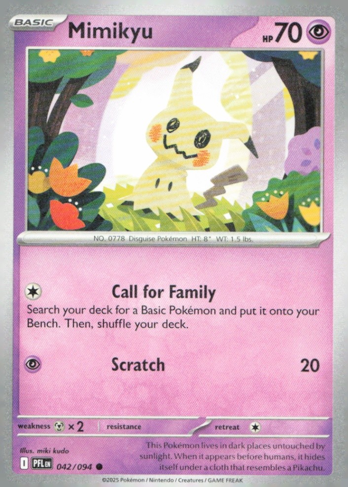 Mimikyu Common ME02: Phantasmal Flames 042/094 NM