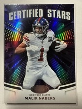 2025 Certified Football Malik Nabers Certified Stars #CST-MNS Giants