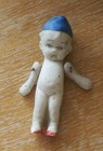 Antique Vintage All Bisque Mini Doll Hinged arms 2.75" kewpie face Japan — photo 8