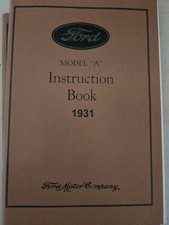 1931 Model A Ford Owners Manual Free Shipping