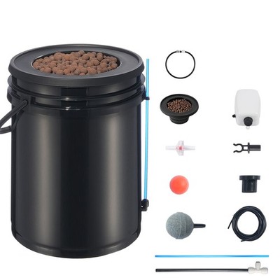 DWC Hydroponics Grow System Deep Water Culture with Top Drip 1 Bucket 5Gal