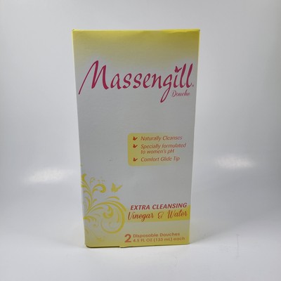 Massengill Douche Extra Cleansing Vinegar Water  2 Count 4.5 oz Purified Water