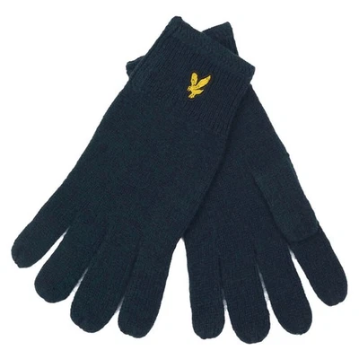 Lyle & Scott Herren Gestreckt Rippen Handschuhe - Dunkel Marineblau -