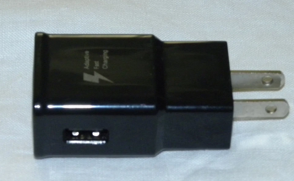 SAMSUNG Fast Adaptive Charger Wall Plug Model # EP-TA20JWE - Black - Image 2 of 4