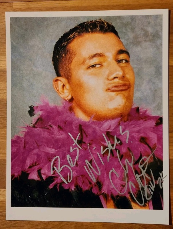 CHRIS CHETTI signed 8 X 10 photo ECW pro wrestling autograph