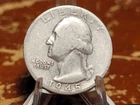 1945 Washington Quarter 25C Business Strike Philadelphia Silver