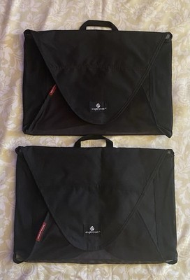 Set of 2 Eagle Creek Pack-It System Folders Black Travel Organizer Size Medium