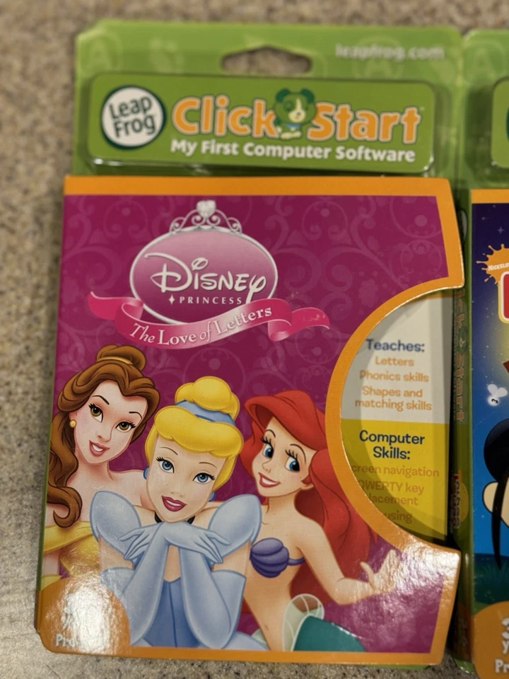 Leap Frog CLICK START My First Computer Software Disney Dora Nihao Puppy Pals - Image 2 of 4