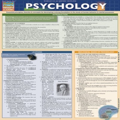 Psychology BarCharts Inc. Fold-out book or chart Barcharts Inc Me