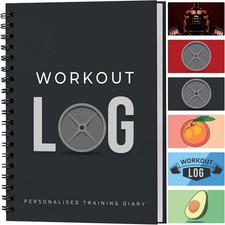 Workout Planner Journal A5 Daily Fitness Tracker  Goal Log Book for Gym