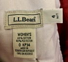L.L. Bean New Old Stock Cotton Blend Pants Slacks Vintage Red Pleated 4 MT M/T — photo 3