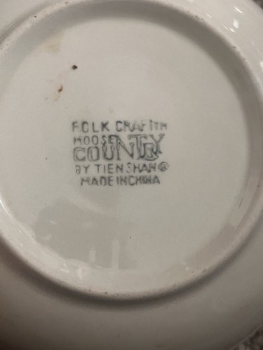 Tienshan Folk Craft Moose Country Bowl - Picture 2 of 2